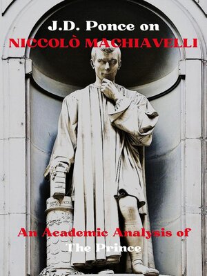 cover image of J.D. Ponce on Niccolò Machiavelli